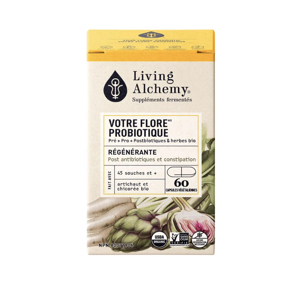 Votre Flore Régénérante - Living Alchemy - 60 capsules / 120 capsules